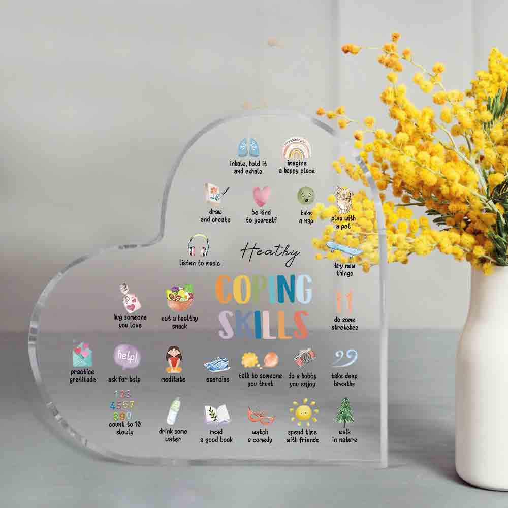 Clear Heart Shaped Acrylic Sta - Office Furniture List recension och pris