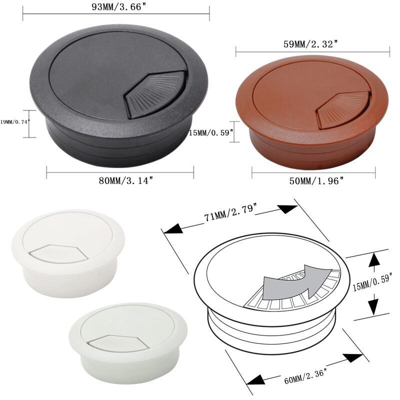 1Pcs Cable Hole Cover Cord Gro - Pegboard Office Organizer recension och pris