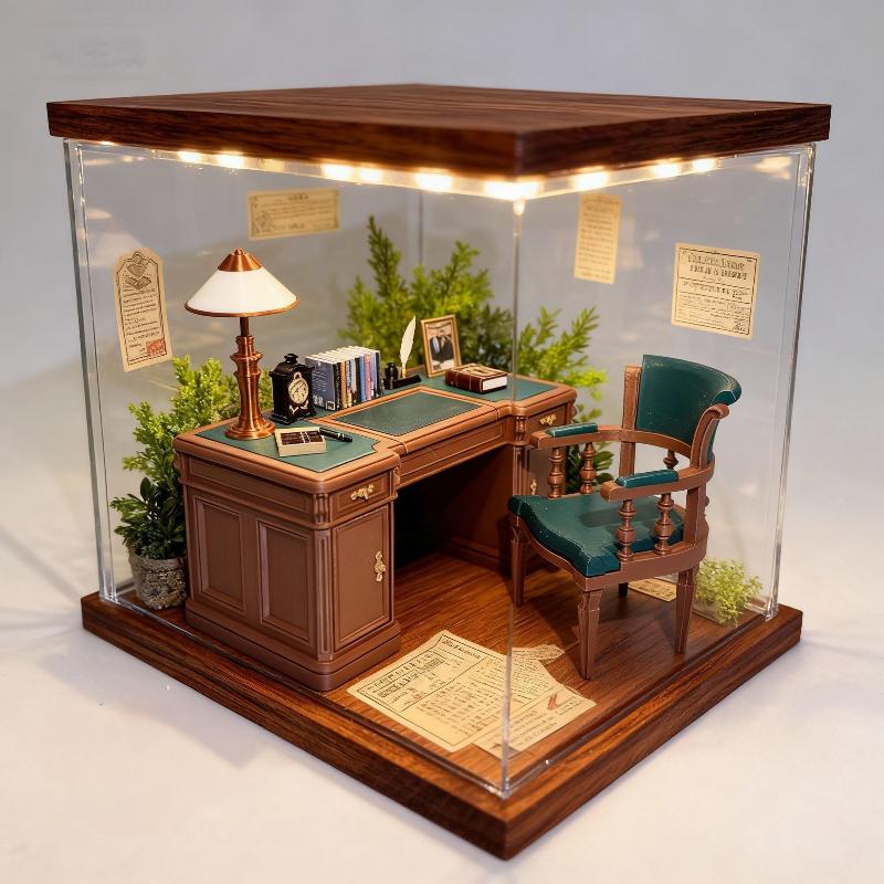 1:12 Scale Dollhouse Mini Vint - Office Furniture Set recension och pris
