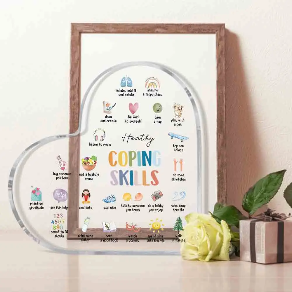 Clear Heart Shaped Acrylic Sta - Office Furniture List recension och pris