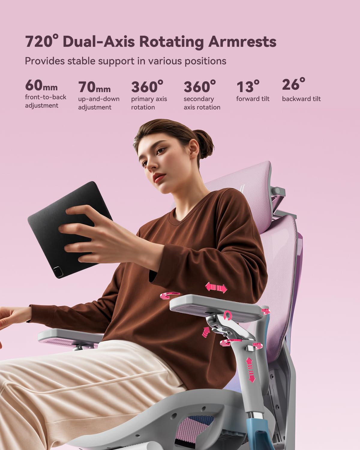 AutoFull G7 360° Armrests Clou - Office Furniture Zone recension och pris