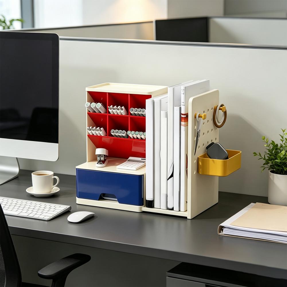 Desk Organizer with Pen Holder - Pegboard Office Organizer recension och pris