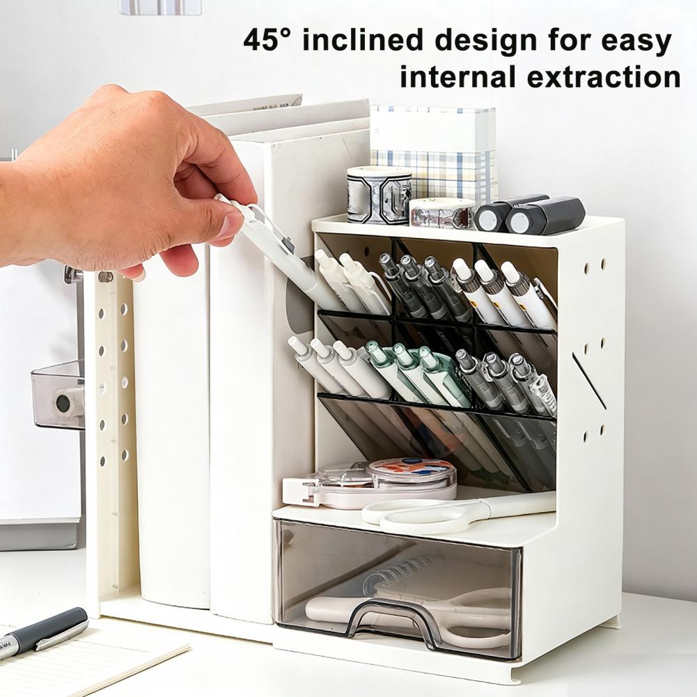 Desk Organizer with Pen Holder - Pegboard Office Organizer recension och pris
