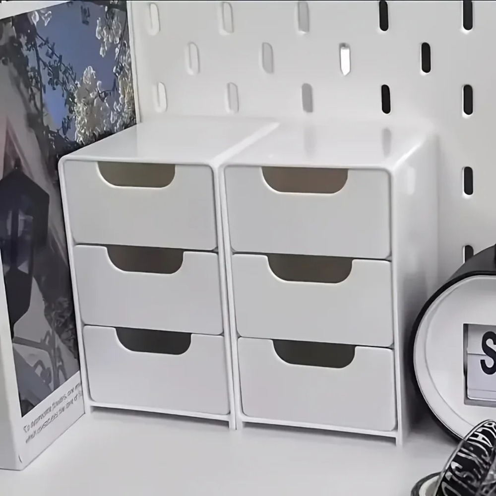 Chic 3-Tier Desk Organizer wit - Pegboard Office Organizer recension och pris