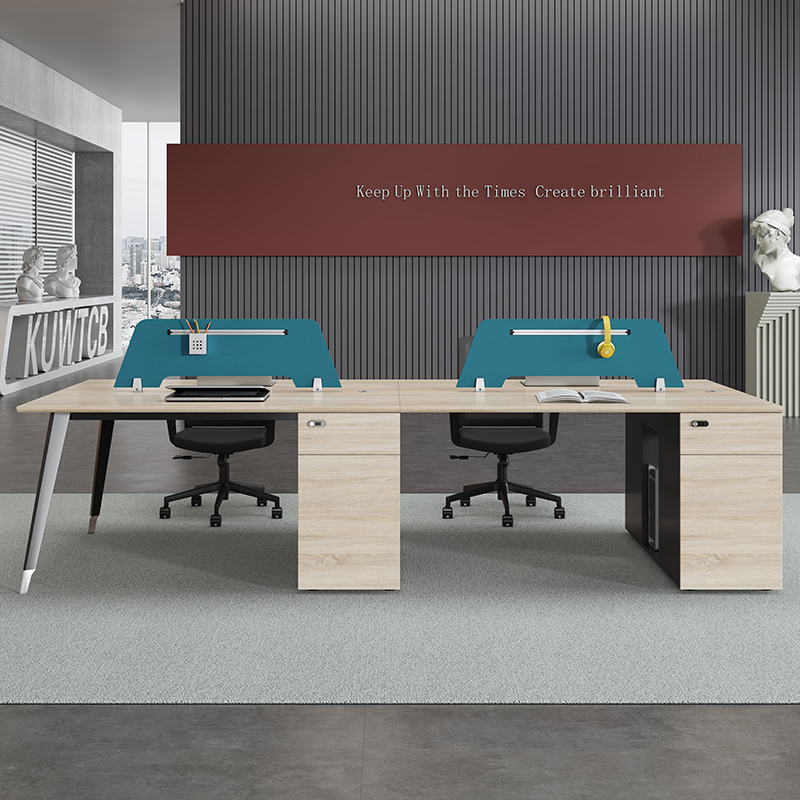 &Modern 4 Seat Staff Office De - Office Furniture Set recension och pris