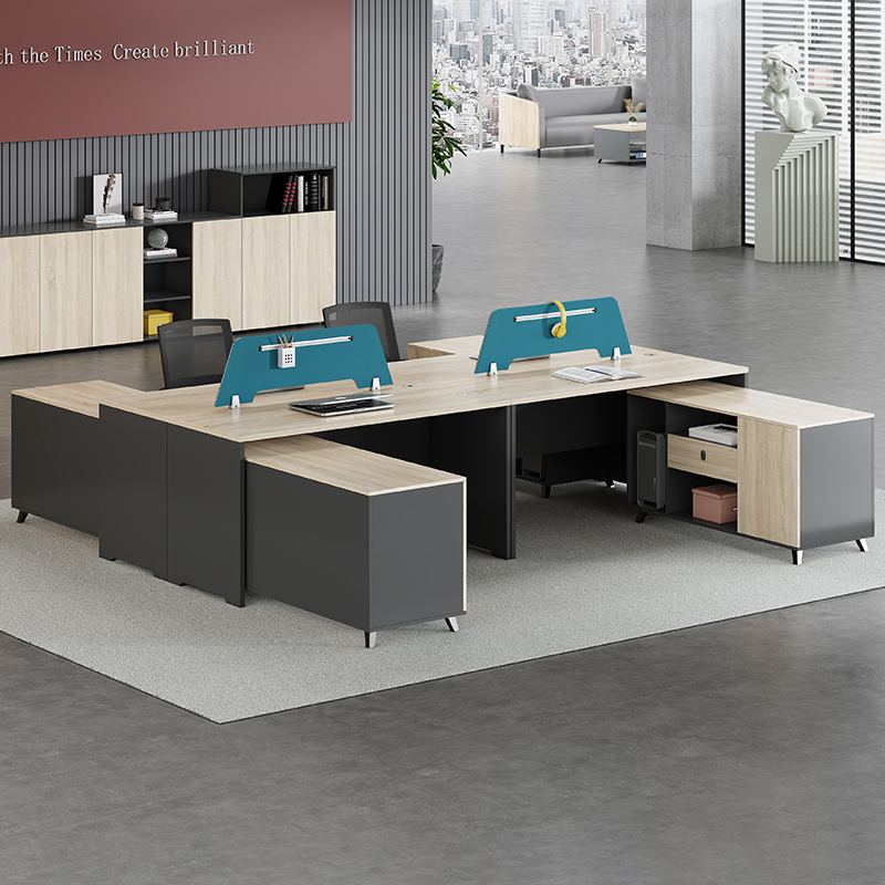 &Modern 4 Seat Staff Office De - Office Furniture Set recension och pris