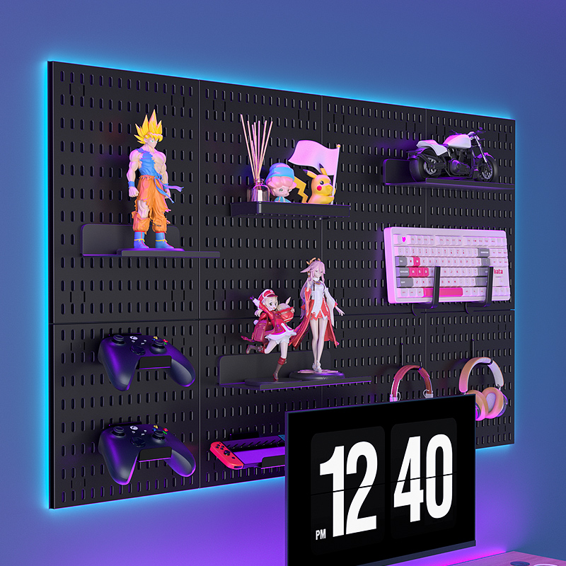 Wall-mounted Pegboard, Drill-f - Pegboard Office Organizer recension och pris