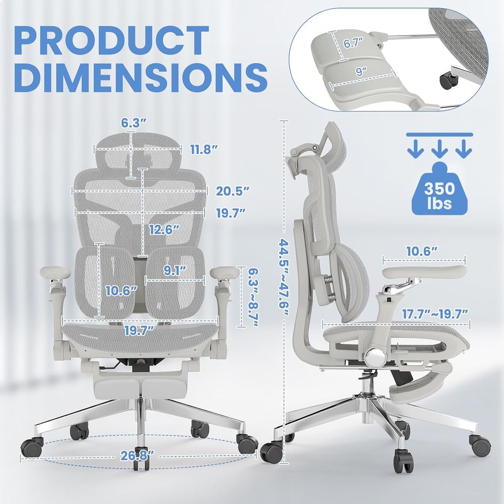 Ergonomic Oice Chair with ootr - Office Furniture Zone recension och pris